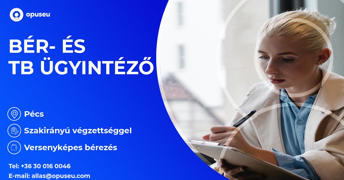 Bérszámfejtő, tb- és munkaügyi ügyintéző