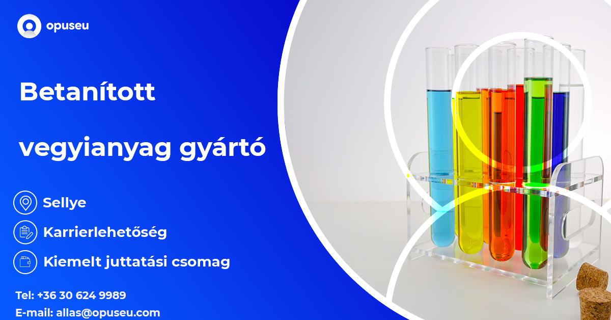Betanított vegyianyag gyártó