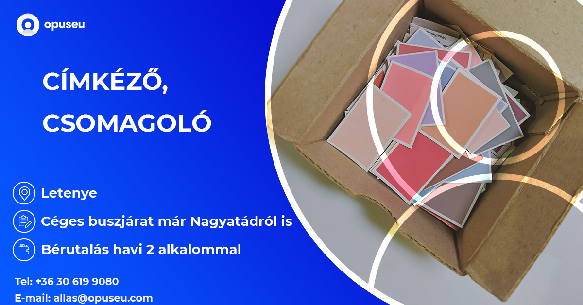 Címkéző, csomagoló