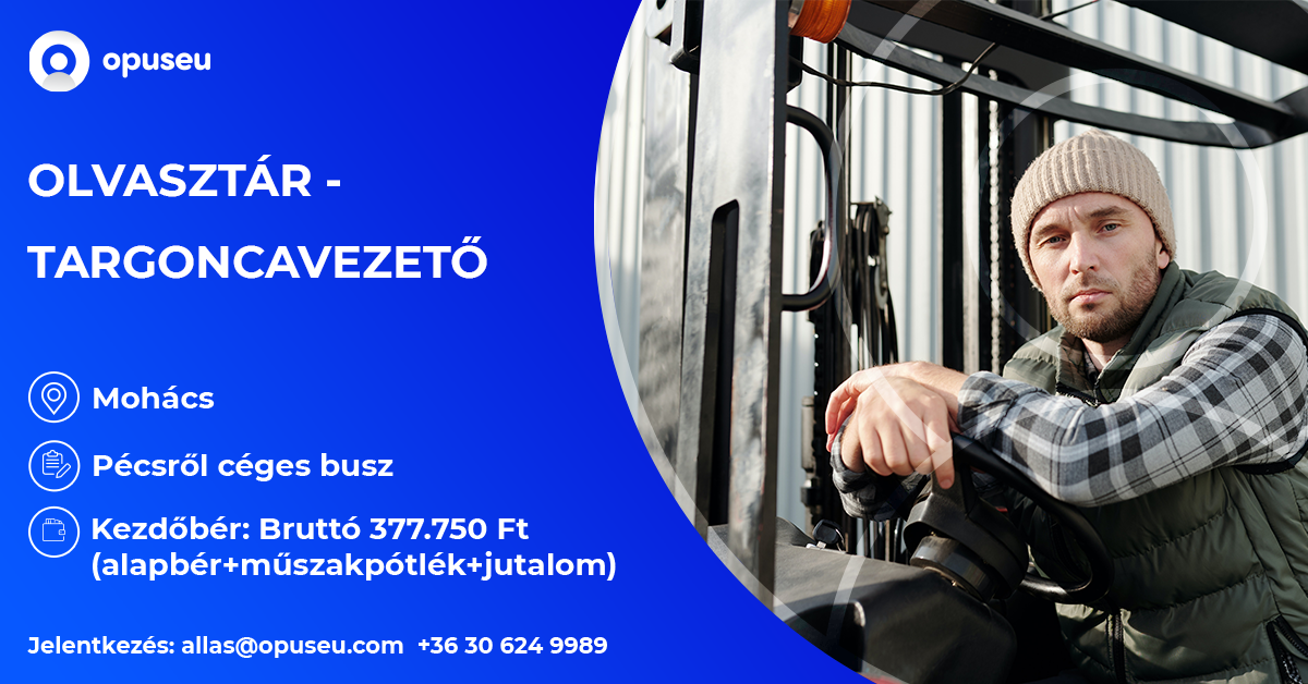 Olvasztár - targoncavezető