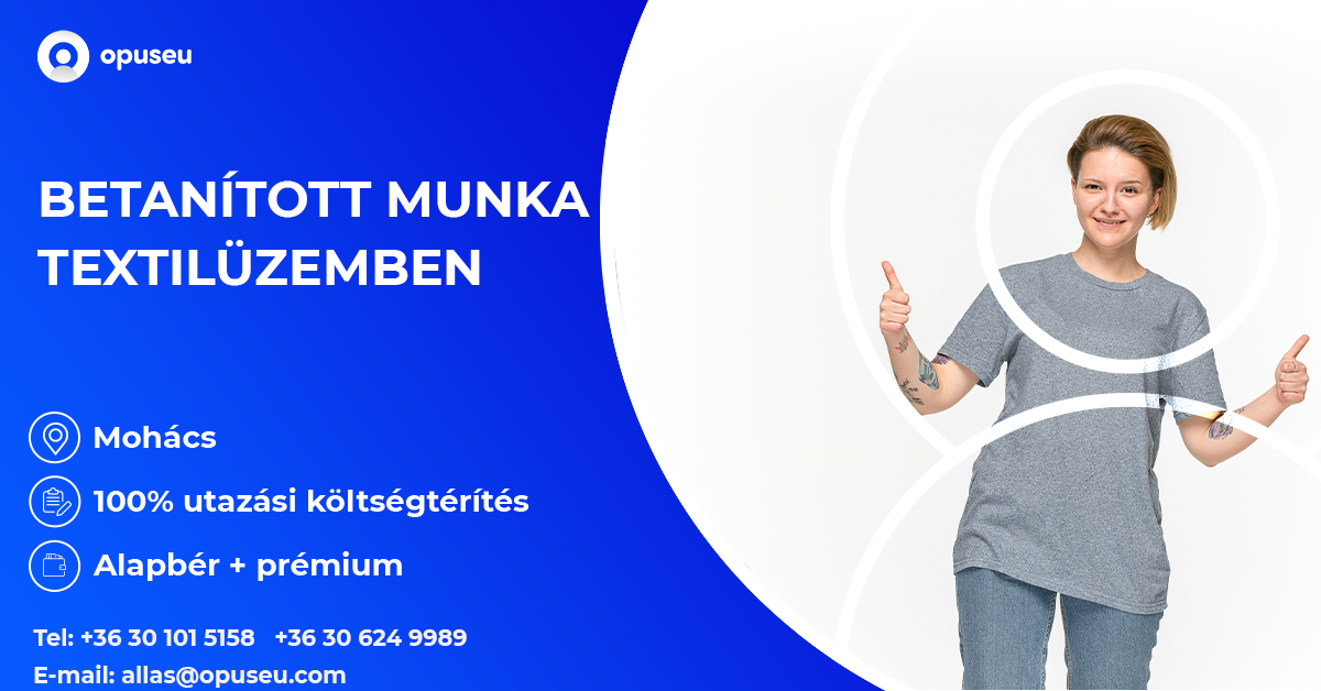 Betanított munka textiliparban