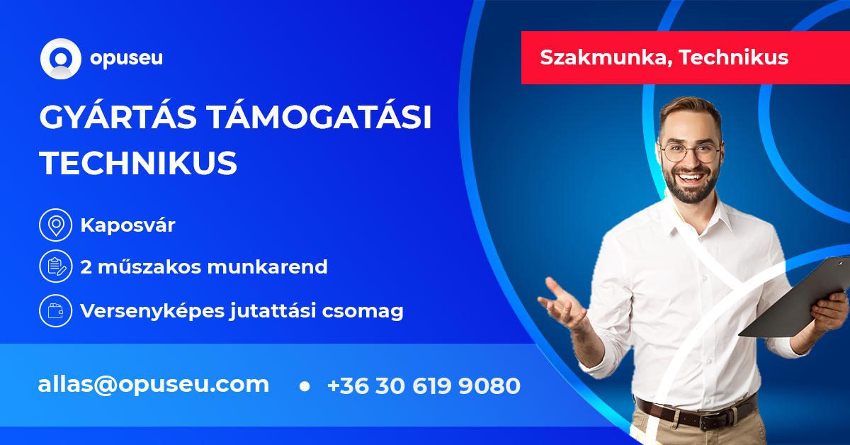 Gyártás támogatási technikus