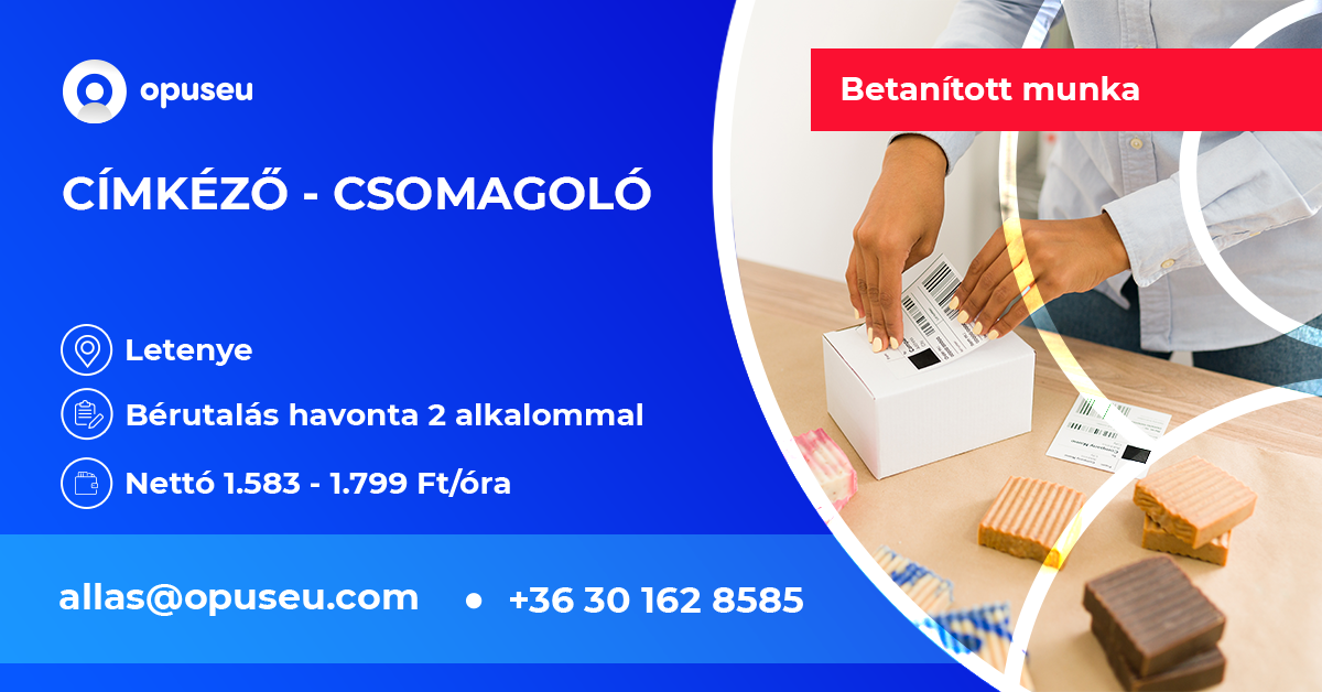 Címkéző, csomagoló