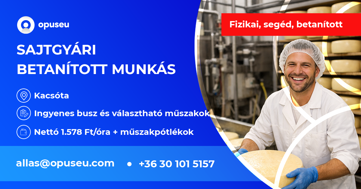 Sajtgyári betanított munka