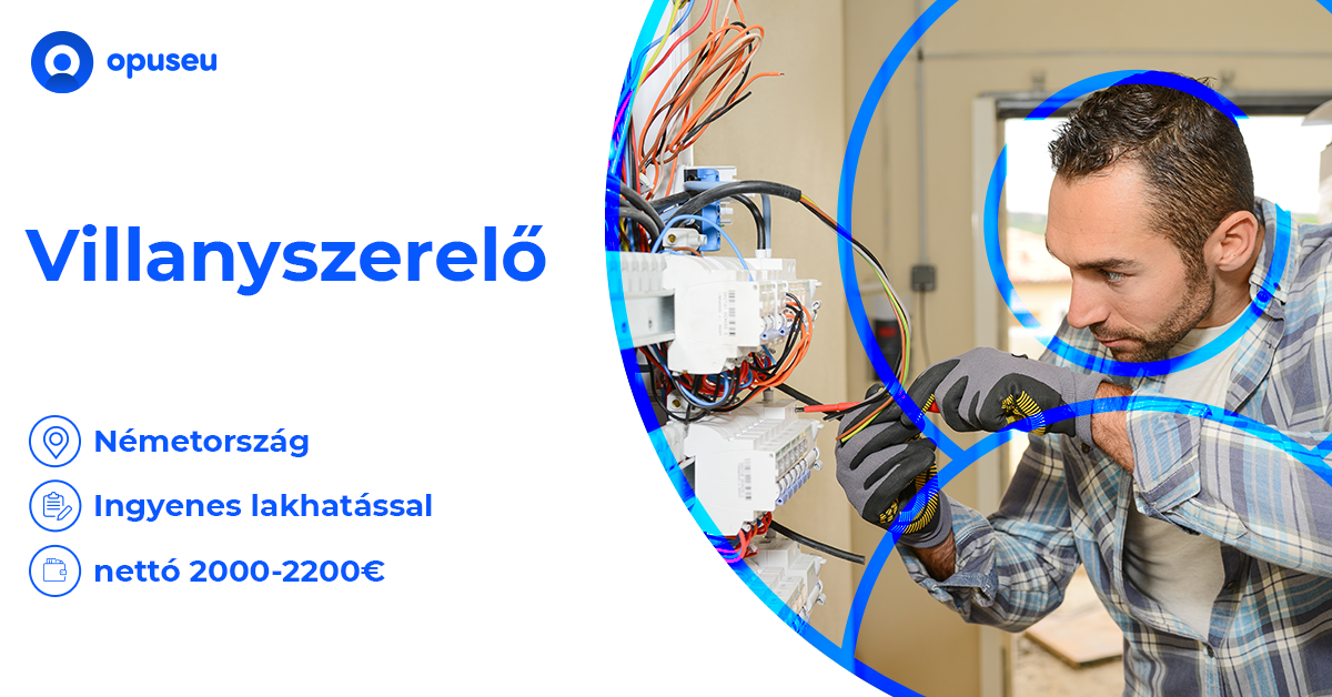Épületvillamossági szerelő, villanyszerelő